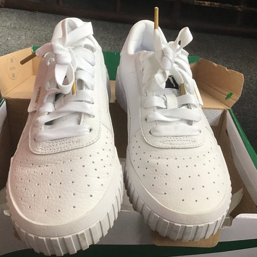 Puma Cali white tennis shoe size 7